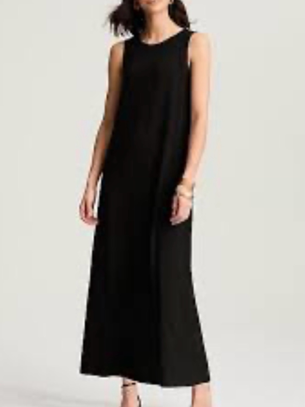 Sleeveless Black Maxi Dress by